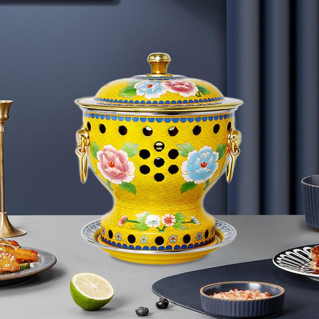 Cloisonne Pot Copper Chinese Pots Buffet Sturdy Warming Home Shabu