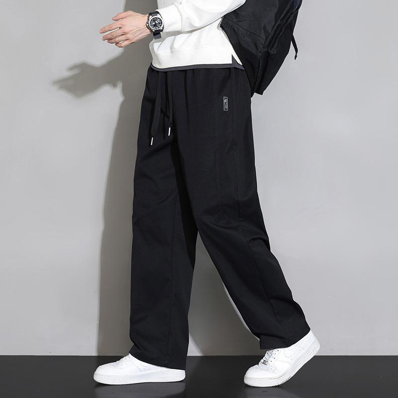 Мужские повседневные брюки на кулиске свободного кроя с карманами Streetwear