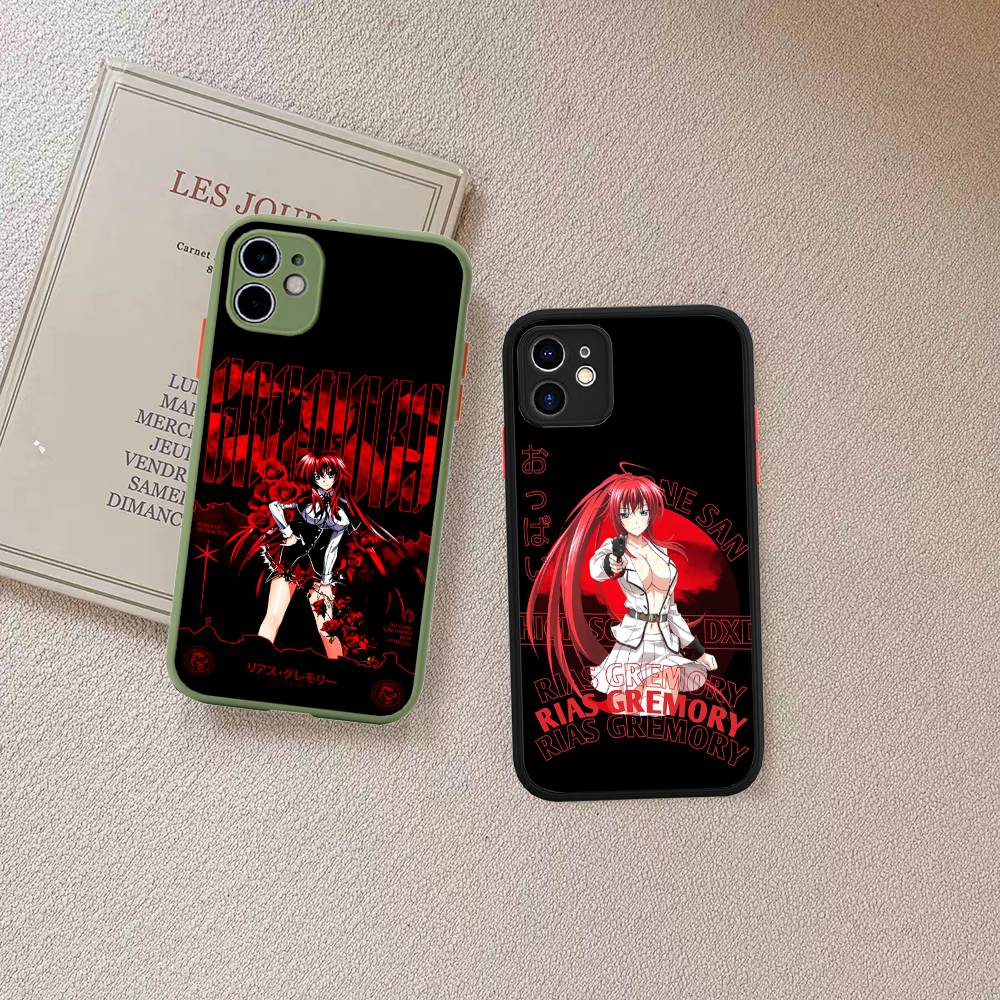 R-Rias Gremory High Для iPhone Air 16 15 14 Plus 13 12 11 Pro Max Матовый Чехол Гелевый Ударопрочный Чехол для Телефона