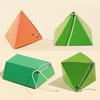 1/2 шт. Книга для изучения 3D-геометрии на шнурке с 12 телами, набор для самостоятельной сборки 3D-модели геометрии с плетеным шнуром, формулы объема и площади поверхности, обучающая игрушка