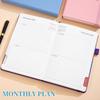 12 месяцев А5 Ежедневник для планирования Английский Офисный рабочий планер Блокнот для списка дел Канцелярские товары