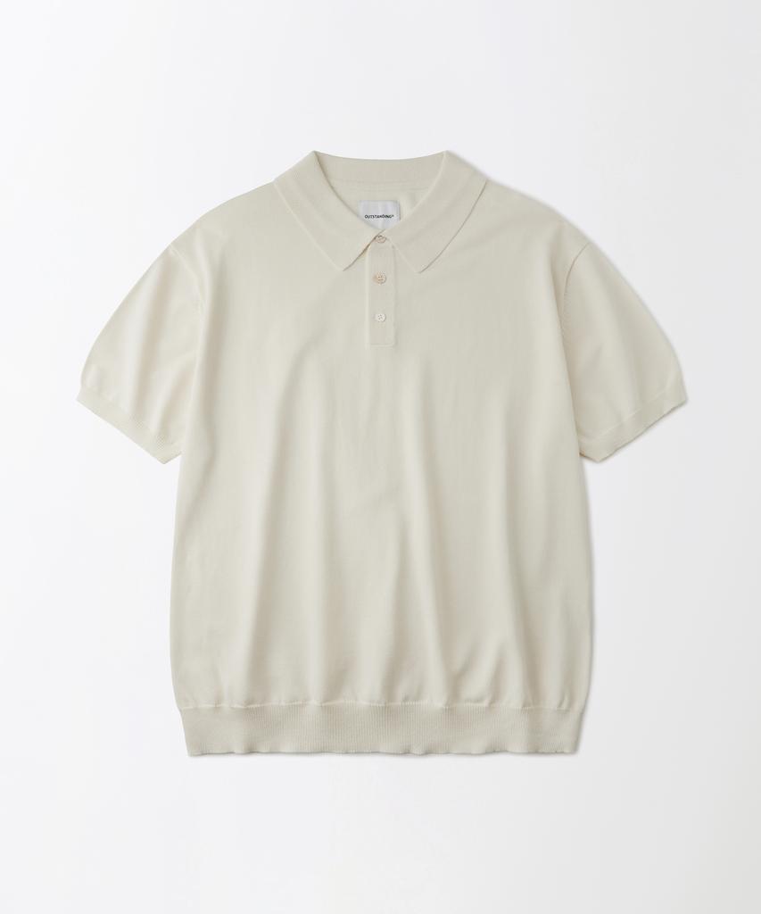 OUTSTANDING Hs Knit Collar Shirt_Ivory
