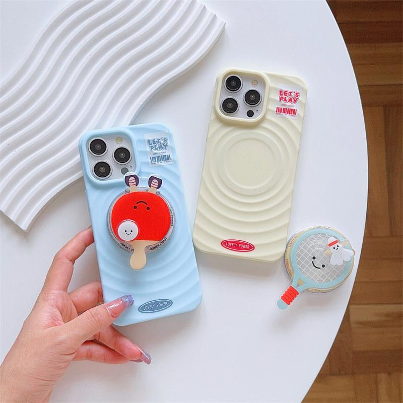 Мягкий силиконовый 3D-чехол для телефона с магнитной волной и подставкой Air Bag для iPhone 16, 15, 14, Pro Max Plus, 13, 12, Pro, 11. Универсальный защитный чехол от падения