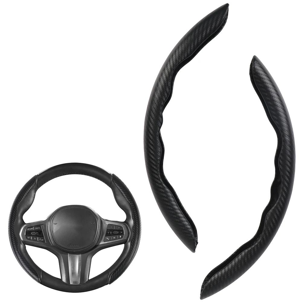 1Pair Car Steering Wheel Covers Booster Micro Fiber Leather Auto Interior Decorative Accessories Universal Car Accessories