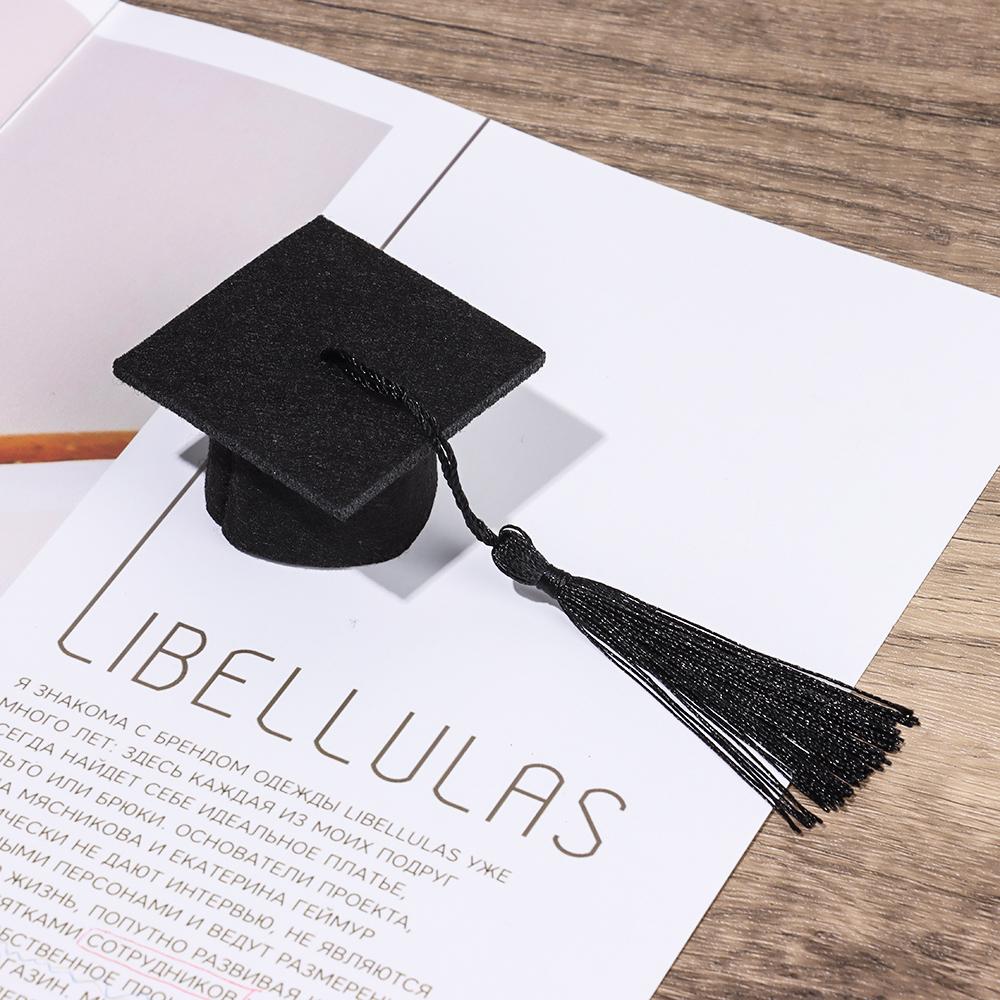 6шт бутылка вина DIY украшения шапка бакалавра мини-выпускной шляпа цилиндр докторская шапка