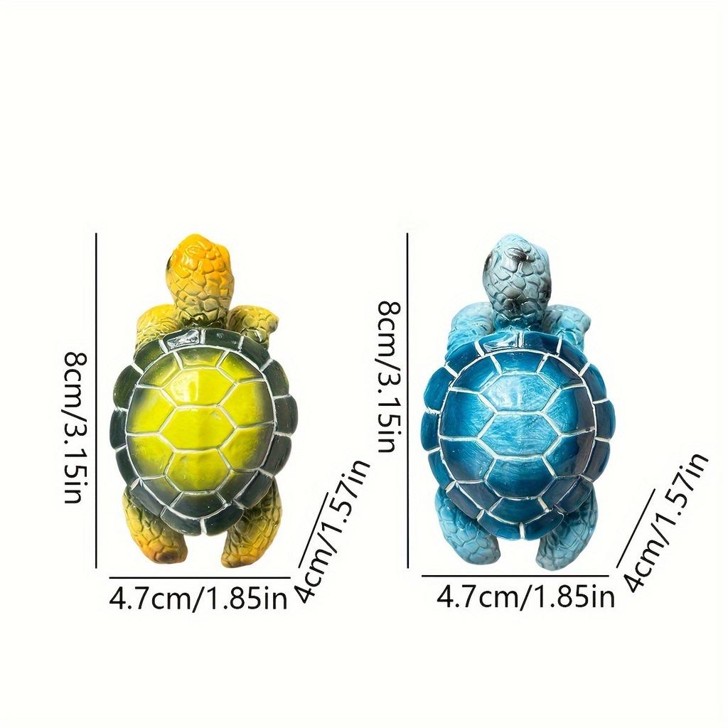 Подвесная морская черепаха для горшка, украшения для кашпо - фигурка черепахи из смолы, вешалка для цветочного горшка, маленькая статуэтка для черепахи, милые скульптуры для растений, черепахи