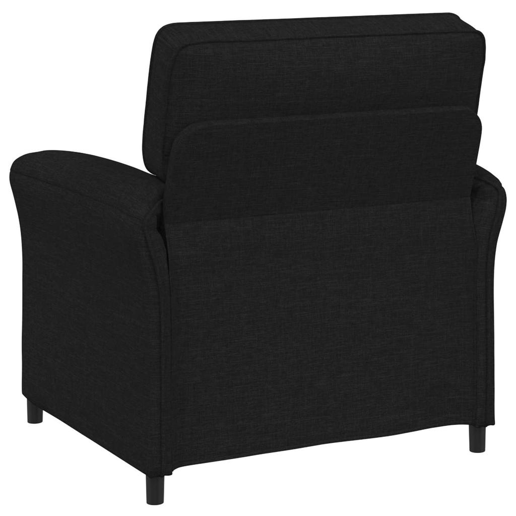 Sofa Set 2 pcs. Black Fabric