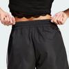 Adidas Originals Lace Trim 3-Stripes Shorts With Drawstring Women Bottoms Black II5605