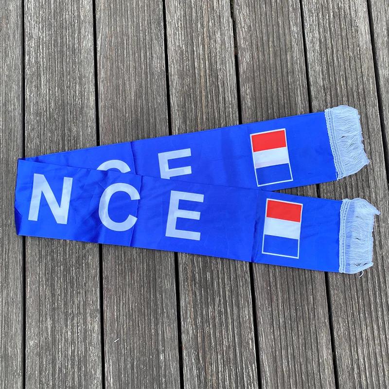 14x130cm National Team Football Fans Scarf France Tassel Flags Scarf Party Commemorative Souvenir