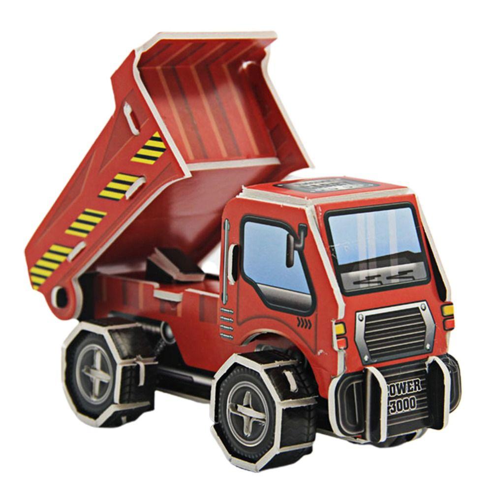 Бумажный мультяшный домик Бумажный игрушечный домик 3D-пазл Игрушечный автомобиль Подарки на день рождения