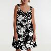 Women's Summer Dress With Pocket Sleeveless Floral Print Sundress