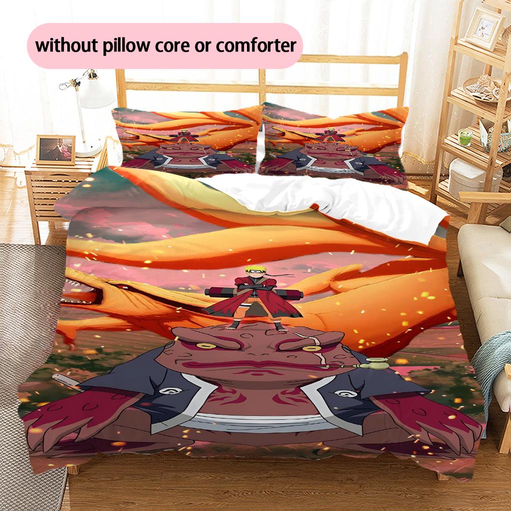 Мультяшный Узор Комплект Постельного Белья Одеяло Пододеяльник Наволочка Домашний Декор Подарок на День Рождения (1 пододеяльник + 2 наволочки, без наполнителя)