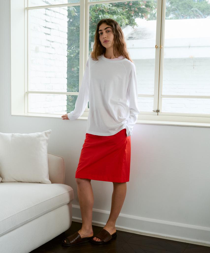 38 Come On Common Nylon Drawstring Banding Skirts (Red)