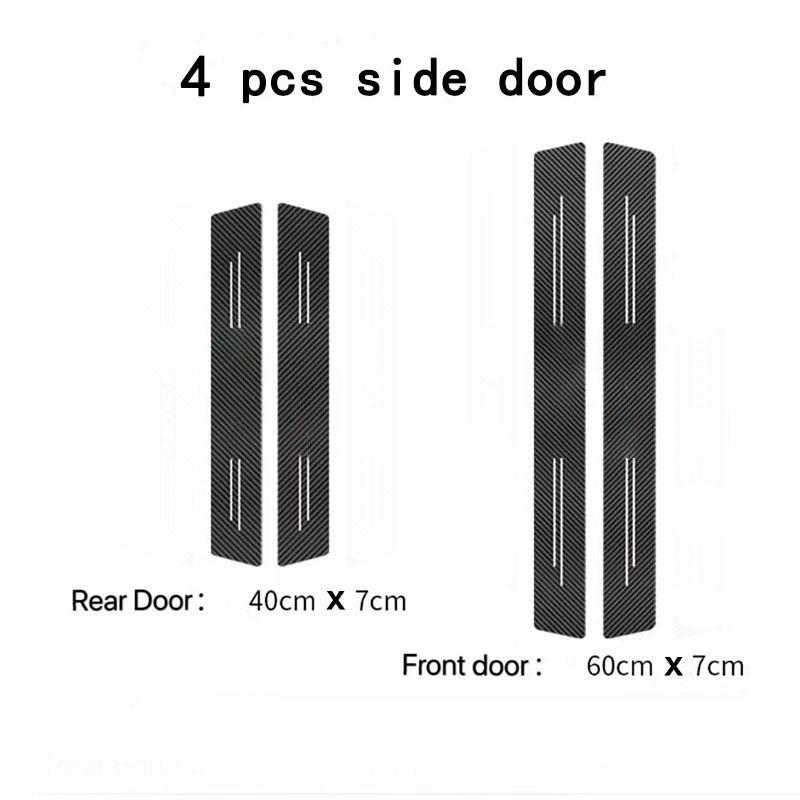 Carbon Fiber Car Trunk Bumper Protective Sticker Interior For seat leon ibiza Alhambra Exeo Altea Arona Mii IBL Car Accessories ujm690
