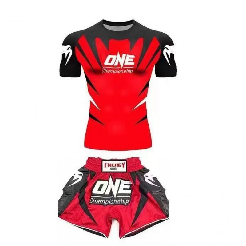 Milk Silk Martial Arts Training Shorts Set Muay Thai Boxing Sanda Combat Sports Unisex Gym Wear