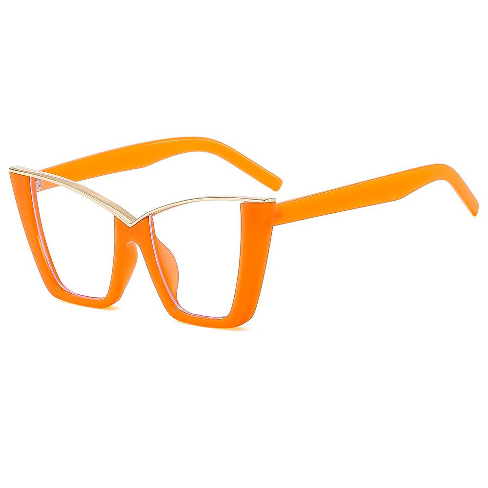 Оверсайз очки «кошачий глаз» женские модные винтажные очки для защиты от синего света брендовый дизайн шикарные очки без диоптрий