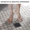 Odor Proof Shower Drain Black Sewer Drain Easy Installation Ground Drainer  Outdoor