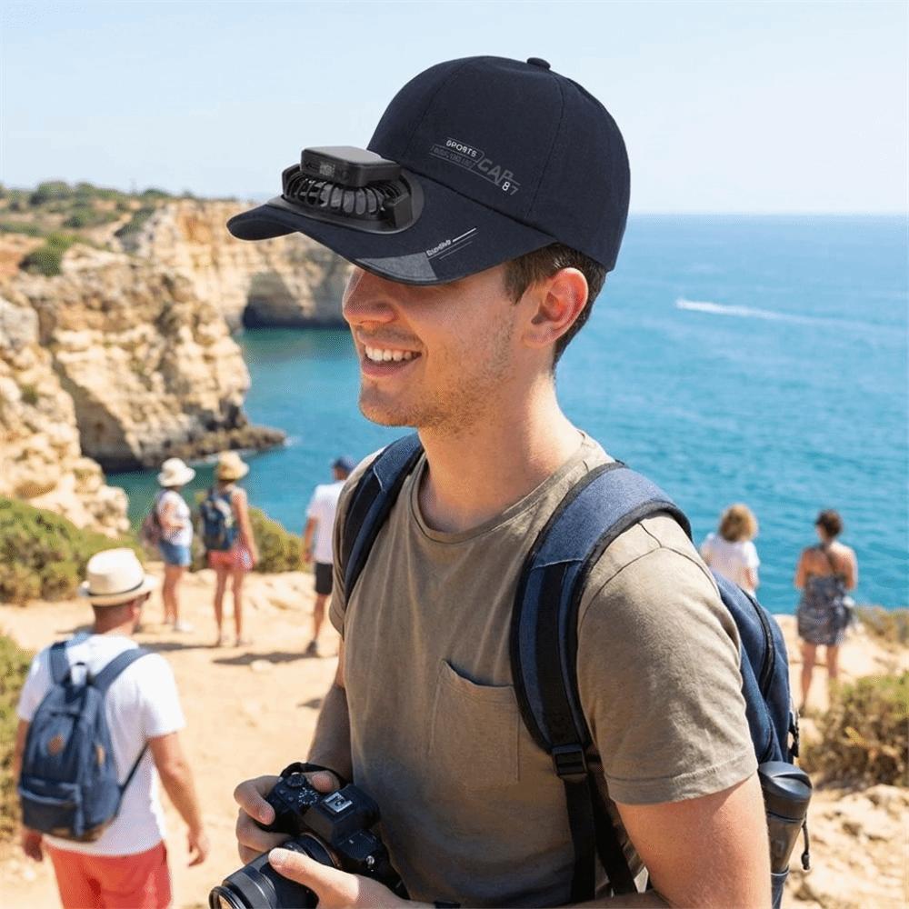 Breathable Solar Cooling Fan Hat Built-in Fan Fan Hat New Baseball Cap Outdoor