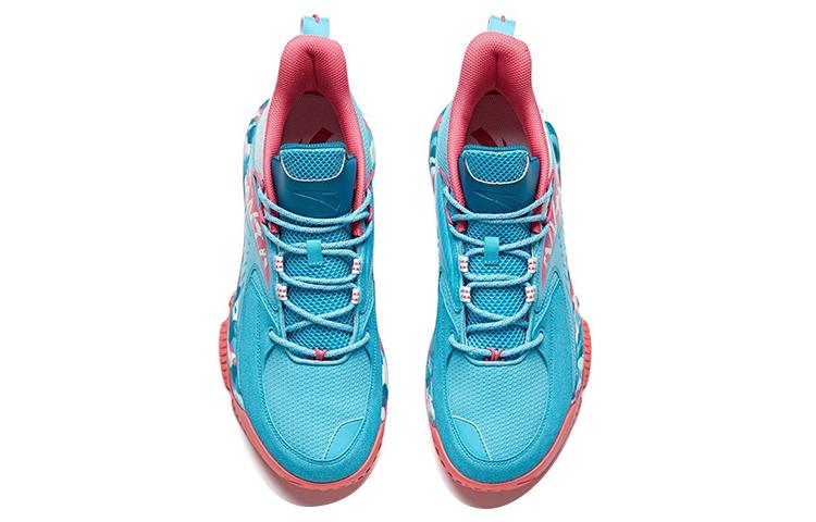 Men's Sneakers Anta Lingji Synthetic Leather Cushioning Slip Resistant Abrasion Resistant Breathable Mid top