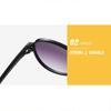 Fashion Double Beam Large Frame Toad Mirror Retro Round Frame T-shaped Sunglasses for Outdoor Outings Sun Glasses