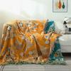 Cotton Cloth Flower Style Tassel Sofa Towel Double-Sided Four Seasons Sofa Cover Sofa Cover Cover Blanket Towel Blanket
