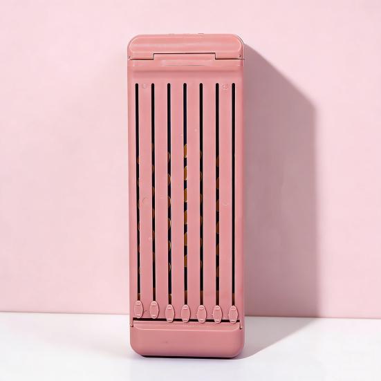 Portable Pencil Case with Magnetic Lock 7 Compartments Multifunctional Waterproof Pen Box for Students Kids School Supplies with Pencils Eraser Rulers