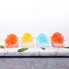 Rose-shaped silicone ice cube mold white