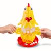 Игра "Падающая курица", Веселая игра для семейной вечеринки, Цветная игрушка-курица, Подходит для детей и взрослых