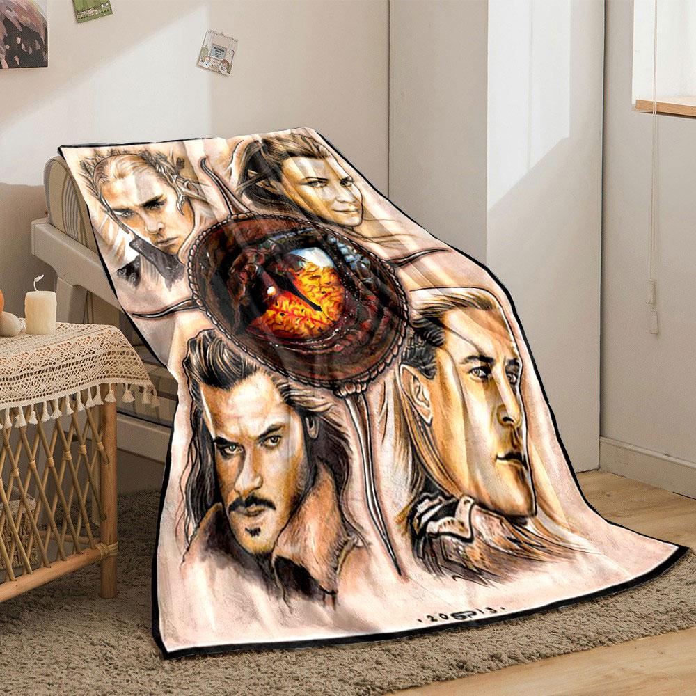 Elven Characters Dragon Eye Blanket bedroom Blanket for Livingroom Couch lunch break Soft Cozy throw for Friend's festival Gift