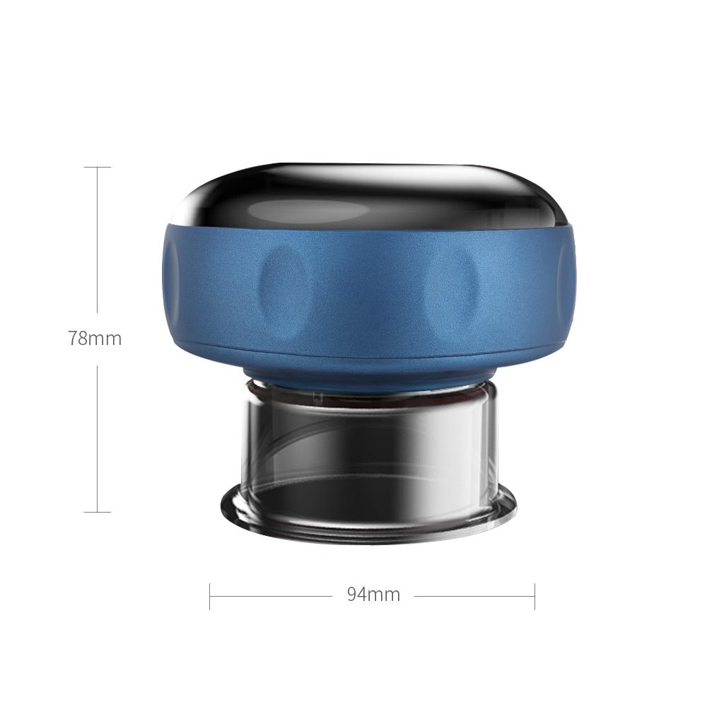 Электрический вакуумный массажер для баночного массажа 6/12 уровней Антицеллюлитные присоски Нагрев Гуаша Сжигание жира Скребок для кожи Похудение тела