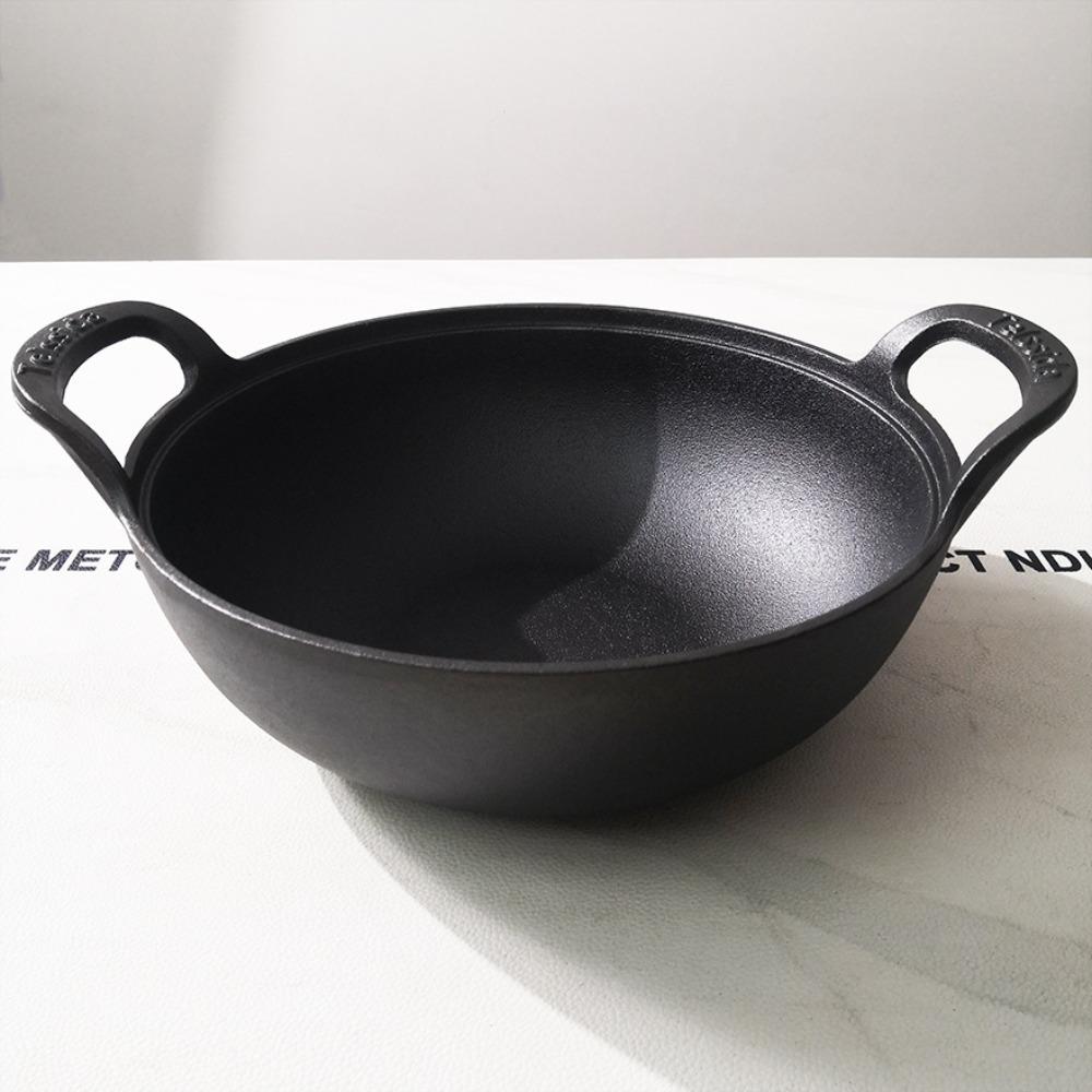 Кастрюля без покрытия Кастрюля для супа с антипригарным покрытием Прочная чугунная кастрюля Для домашнего использования