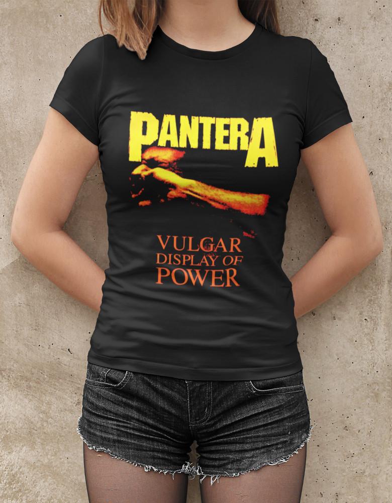 pantera vulgar display of power Konzert Bio Damen T-Shirt Tailliert S-XXL