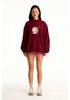 Women's Trendy High Neck Long Sleeve Sweatshirt - Spring/Autumn Versatile European Style