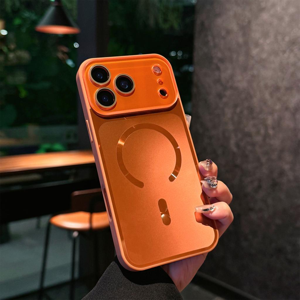 For iPhone 17 Pro Max Case Compatible with MagSafe TPU PC Phone Back Cover with Lens Film