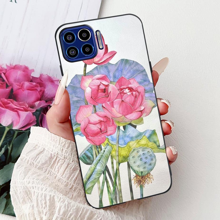Для Motorola Moto One 5G Чехол Роскошный Модный Расписной Чехол 6.7'' Мягкий ТПУ Чехол для Телефона Для Motorola One MotoOne 5G Задняя Крышка Сумки