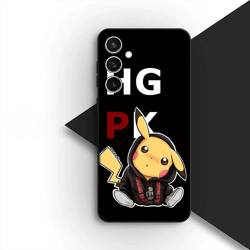 Cover for Samsung Galaxy S24 S25 S23 FE Ultra Plus S7 Edge S25+ S23+ A56 5G Casing Phone Case Lovely P-Pokemons P-Pikachus GO