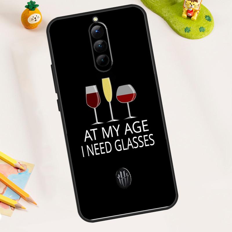 Red Wine Glass Case For ZTE Nubia RedMagic 11 9 8 10 Pro Plus 8S 9S 10S Pro 5G 5S 6 7 6S 7S Pro 11 Air Cover