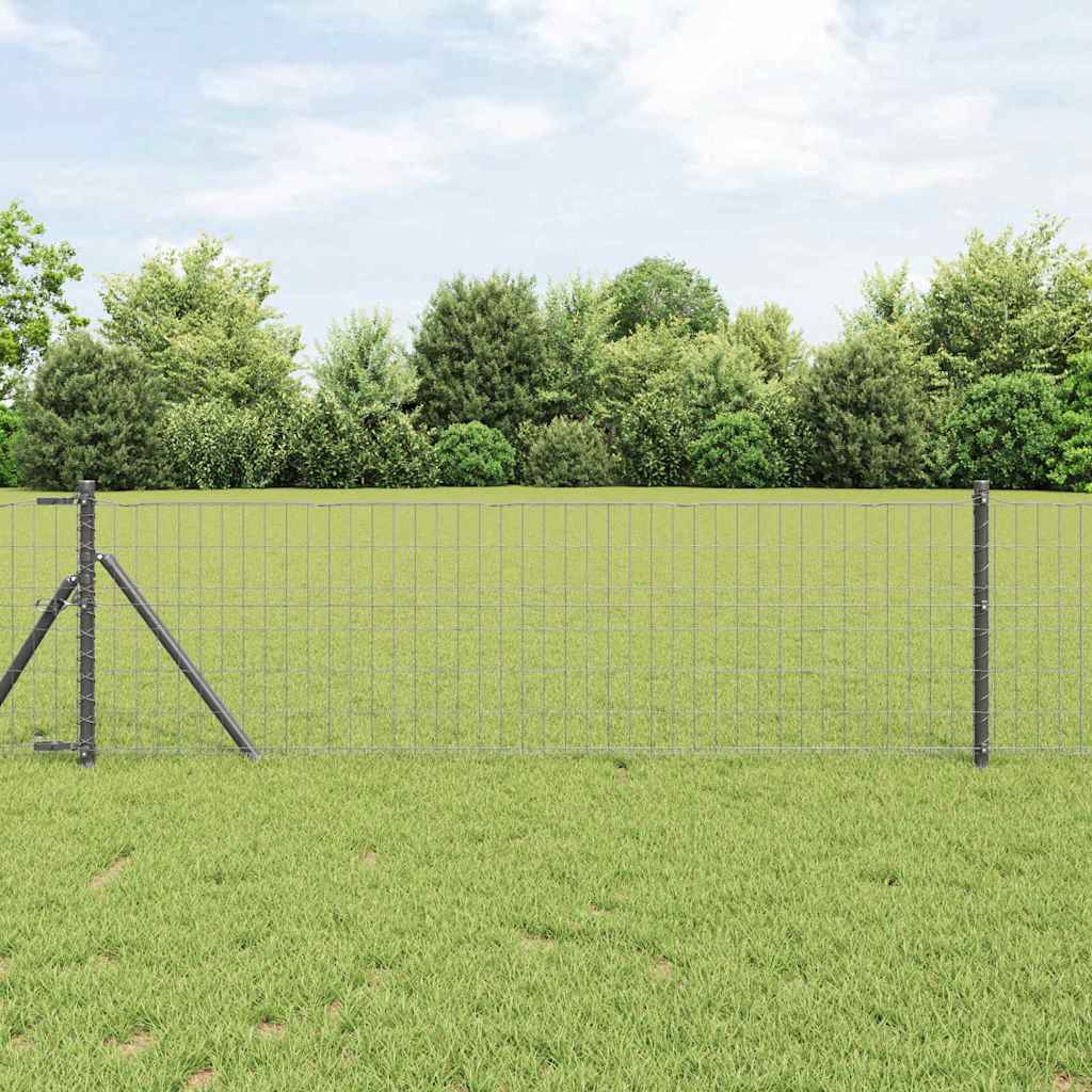 Euro Fence Gray 0.4 x 10 m PVC Coated Iron