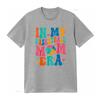 Groovy In My Basketball Mom Era Mama Mother T Shirt vintage Washed graphic Comfortable Top For Everyday Wear Stylish Unisex