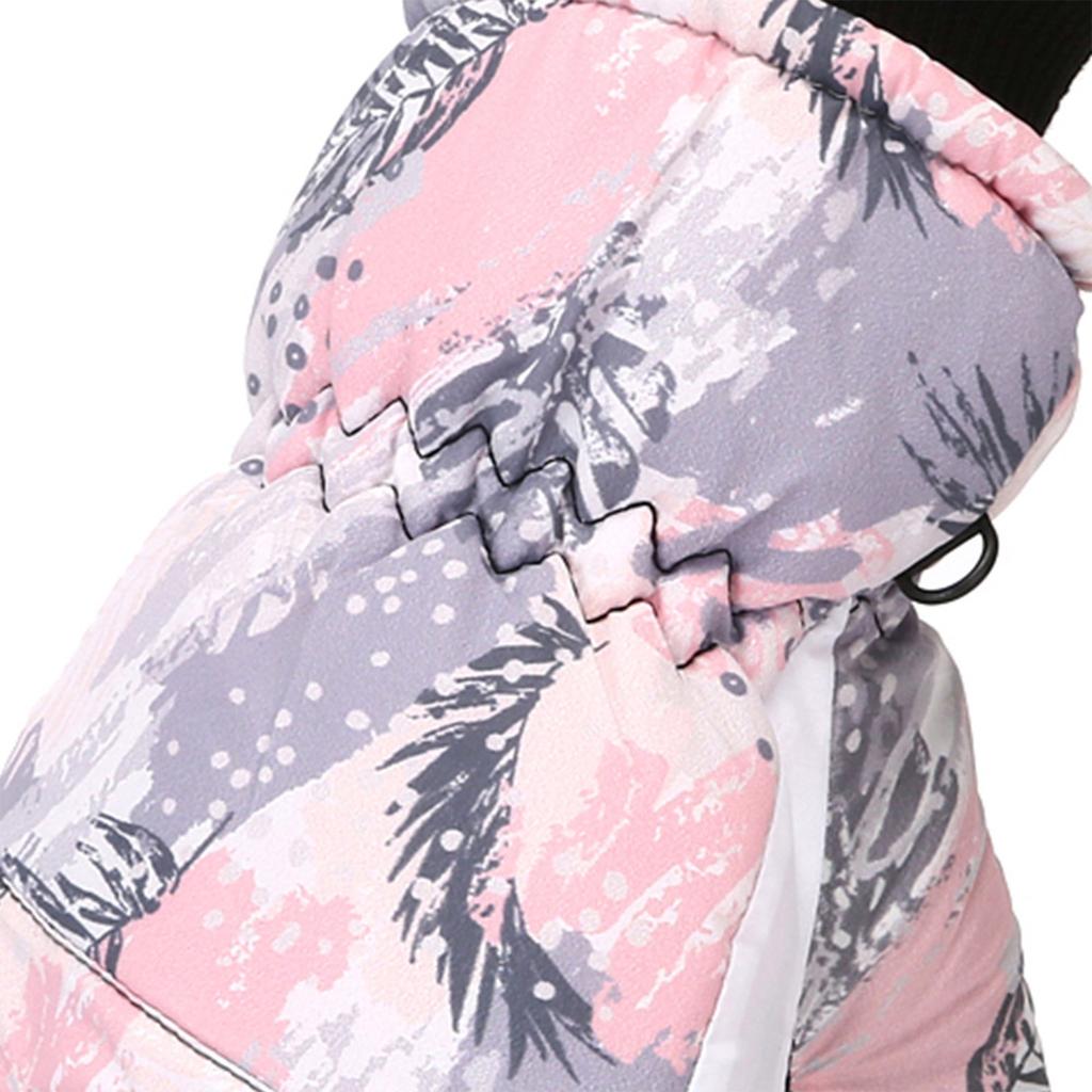 Женские лыжные перчатки с толстым бархатом для зимнего тепла, перчатки для занятий спортом на открытом воздухе и велоспорта