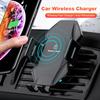 360 Rotation Auto Clamping Car Phone Holder for iPhone 15 Galaxy S23 15W Fast Charging Wireless Charger Dashboard Phone Stand