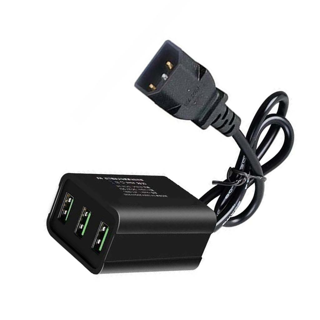 Водонепроницаемое зарядное устройство с 3 USB-портами, множественной защитой, для электровелосипеда. Работает с аккумуляторами 12 В, 36 В, 48 В, 60 В, 72 В, 90 В