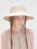 Beulaunhaes Wide Hat With Back Ribbon Accent