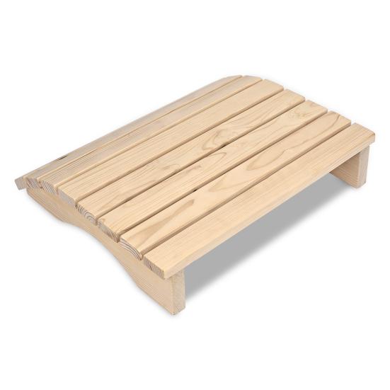Wooden Sauna Headrest Sauna Backrest Hollow Smooth Wooden Back Bolster Anti-slip Professional Sauna Bathing Supplies Steam Room Accessories