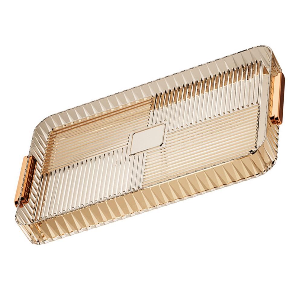 Plastic Material Water Drainage Tea Tray Large Capacity Multipurpose Tea Tray Home Living Room
