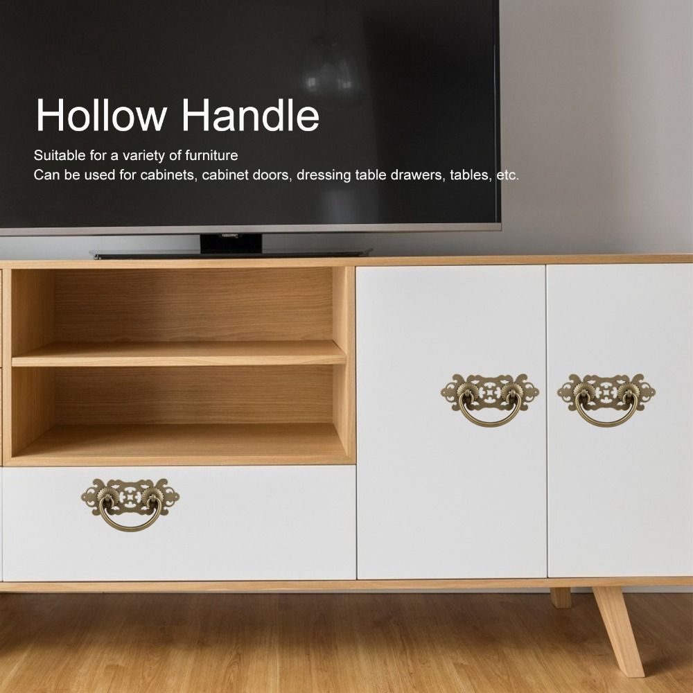 2pcs Easy Install Cabinet Pulls 10.2*4.1cm Furniture Handles Antique Drawer Handles Drawers