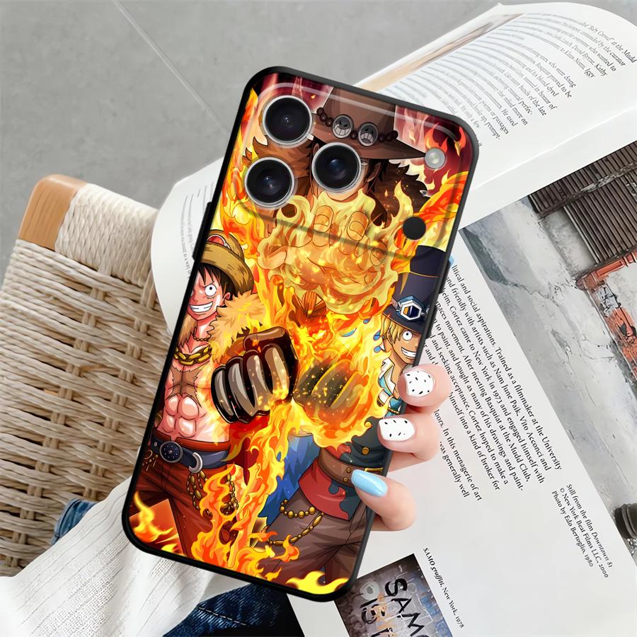 Чехол для iPhone 14 17 16 Pro Max 11 X XS XR 7 8 SE 17Air 13 Mini 15 Plus 12 Funda Чехол для телефона Крутой Луффи АСЕ