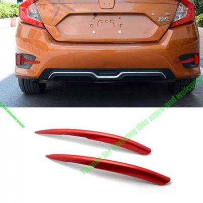 Для Honda Civic Sedan 2016-2021 Красный Спортивный Молдинг-Накладка на Веко Заднего Противотуманного Фонаря