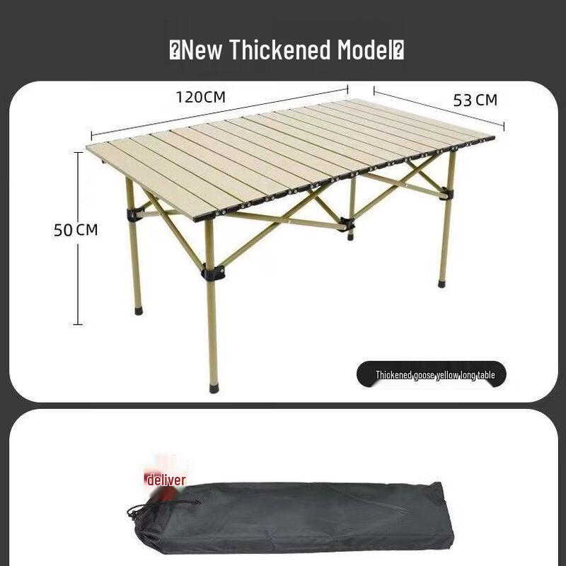 OIMG Portable Folding Camping Roll-Up Table