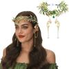 Гирлянда Головной убор Эльфа Лист Лесной Цветочная Повязка на голову для Косплея Фотосессии Свадьбы